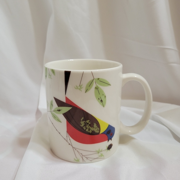Charley Harper Todd Oldham Fish’s Eddy Ceramic Coffee Mug Bunting Bird - Picture 1 of 4